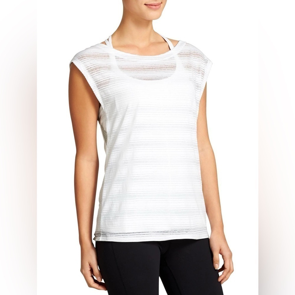 Athleta Vitality Tee, White, Size M